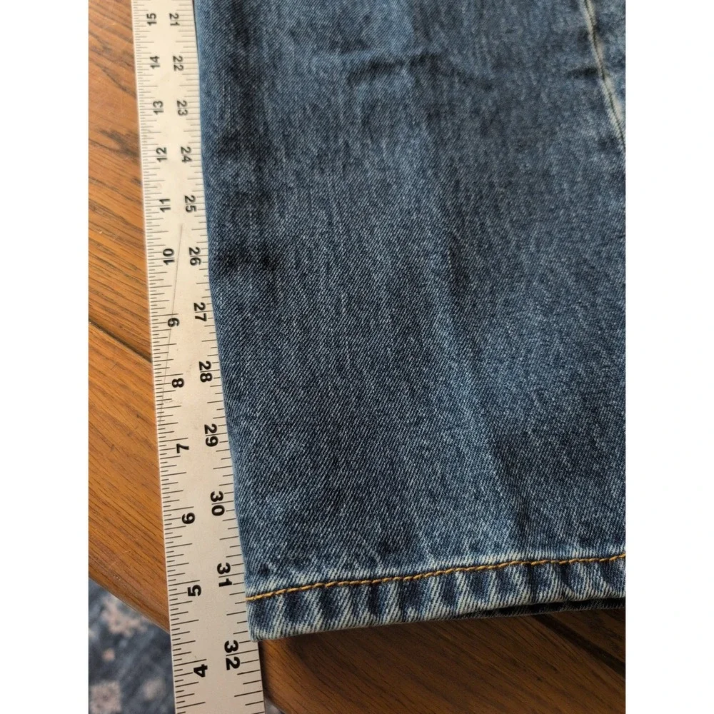 Levis 550 Jeans Mens 34x32 Blue Relaxed  Fit Tapered Red Tab Med Wash Cotton EUC